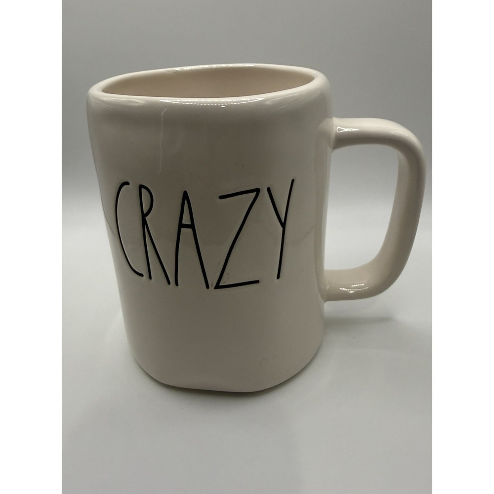 Rae Dunn "CRAZY" Mug – Artisan Collection by Magenta – Ceramic Coffee Cup – 16oz